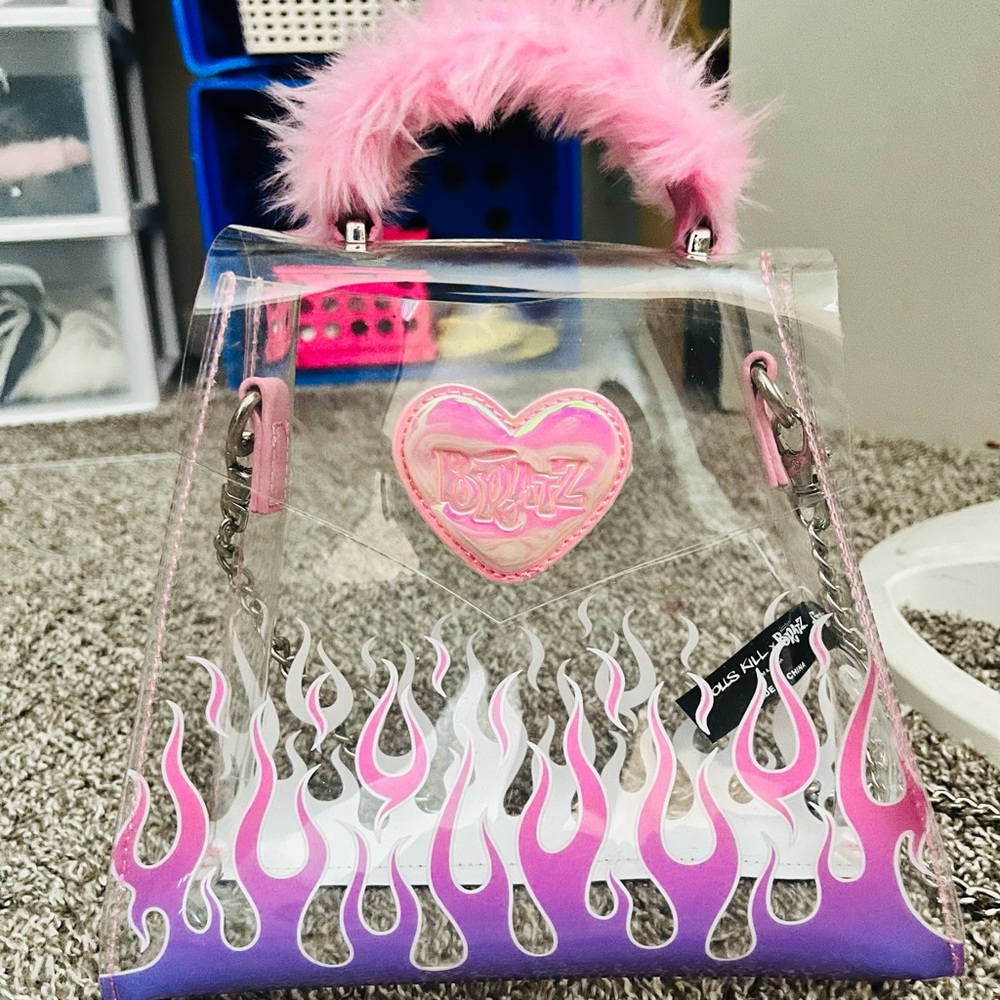 Bratz clear flame purse